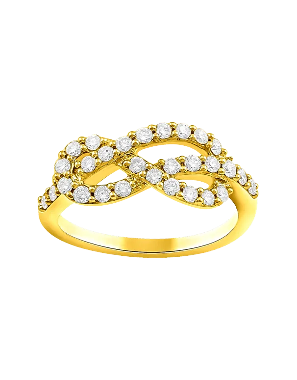 14ct Yellow and White Gold Diamond Ring - 783910