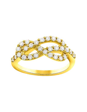 14ct Yellow and White Gold Diamond Ring - 783910