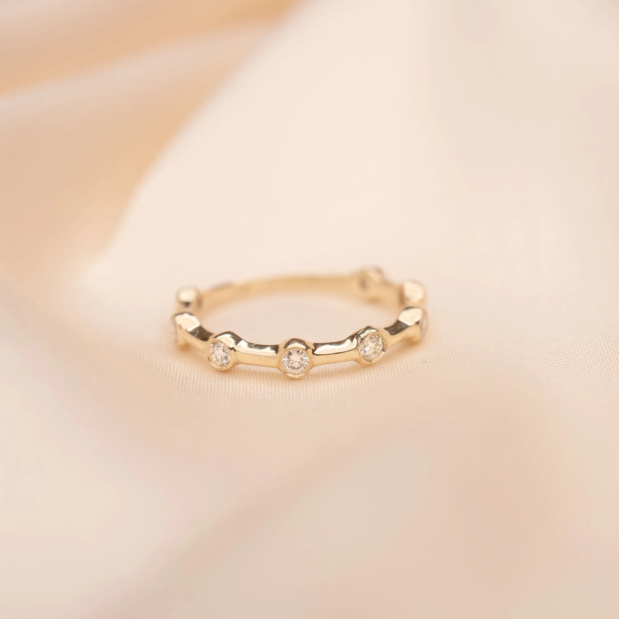 14k Diamond Leo Ring