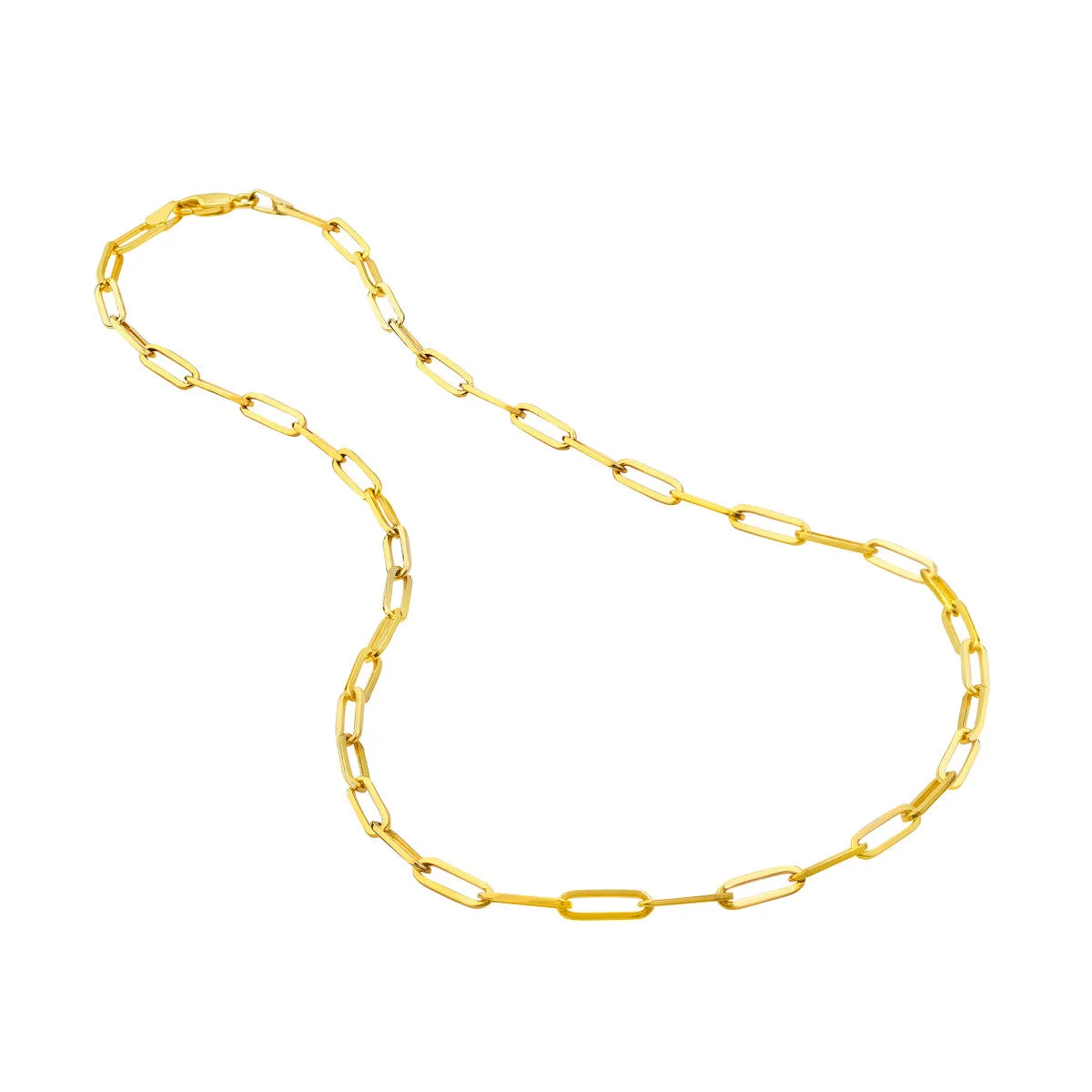 14K Paper Clip Chain 3.80Mm 4680315