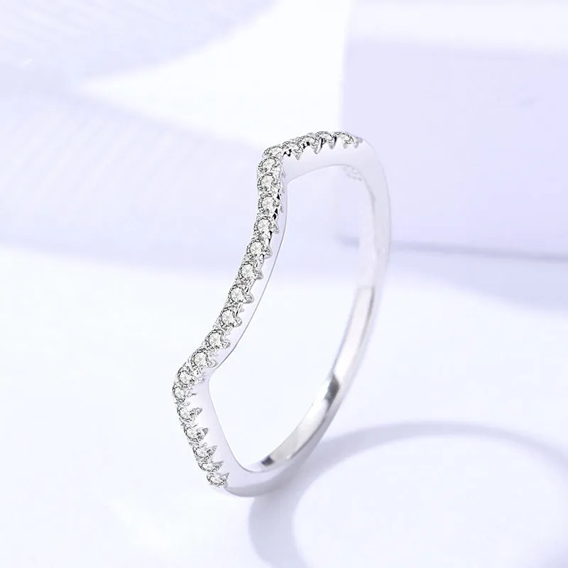 1.5 carat round moissanite ring women's s925 sterling silver set ring elegant stacking ring