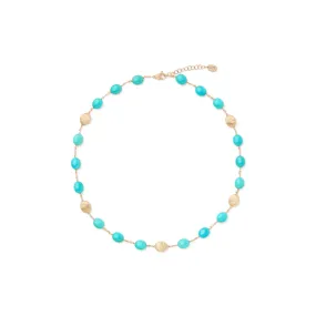 18K Gold Siviglia Turquoise Necklace