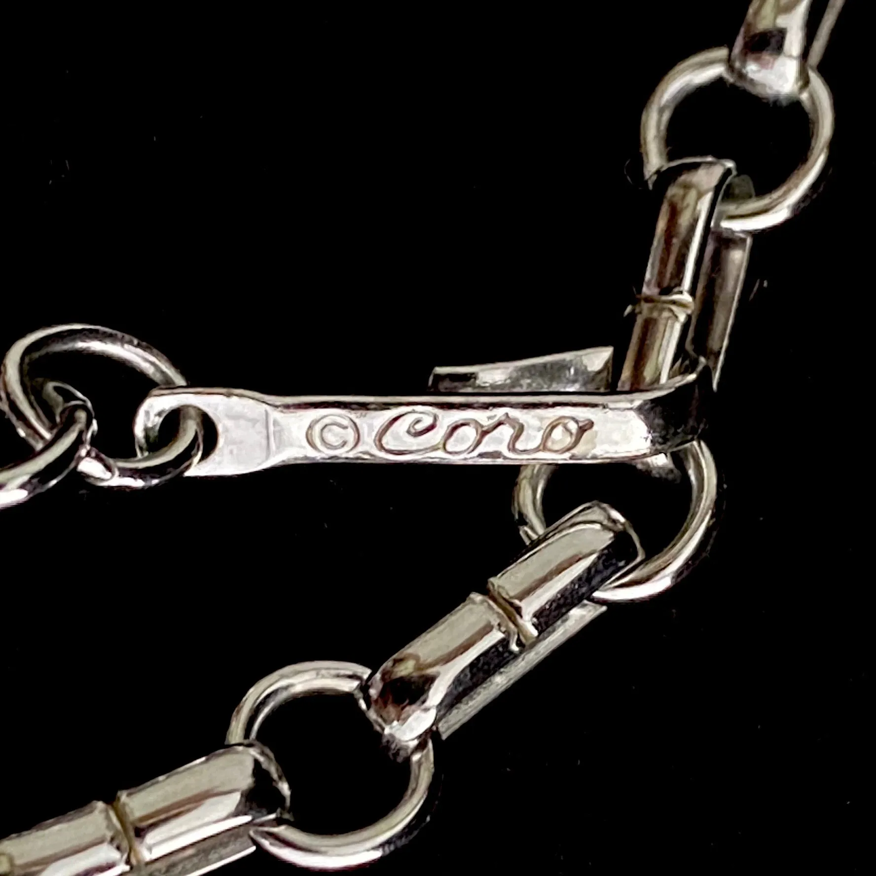 1960s Coro Silver Necklace