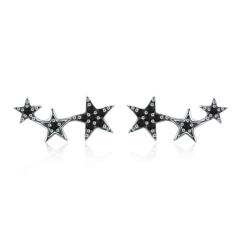 925 Sterling Silver Star Stud Earrings