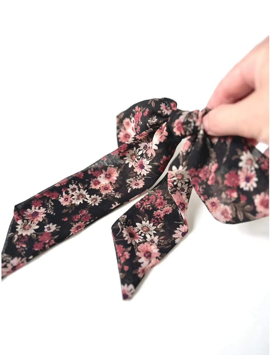 Ambrosia Bow | Floral Chiffon Bow | Hand Tied Bow Barrette | Romance the Ordinary | Gifts for Her