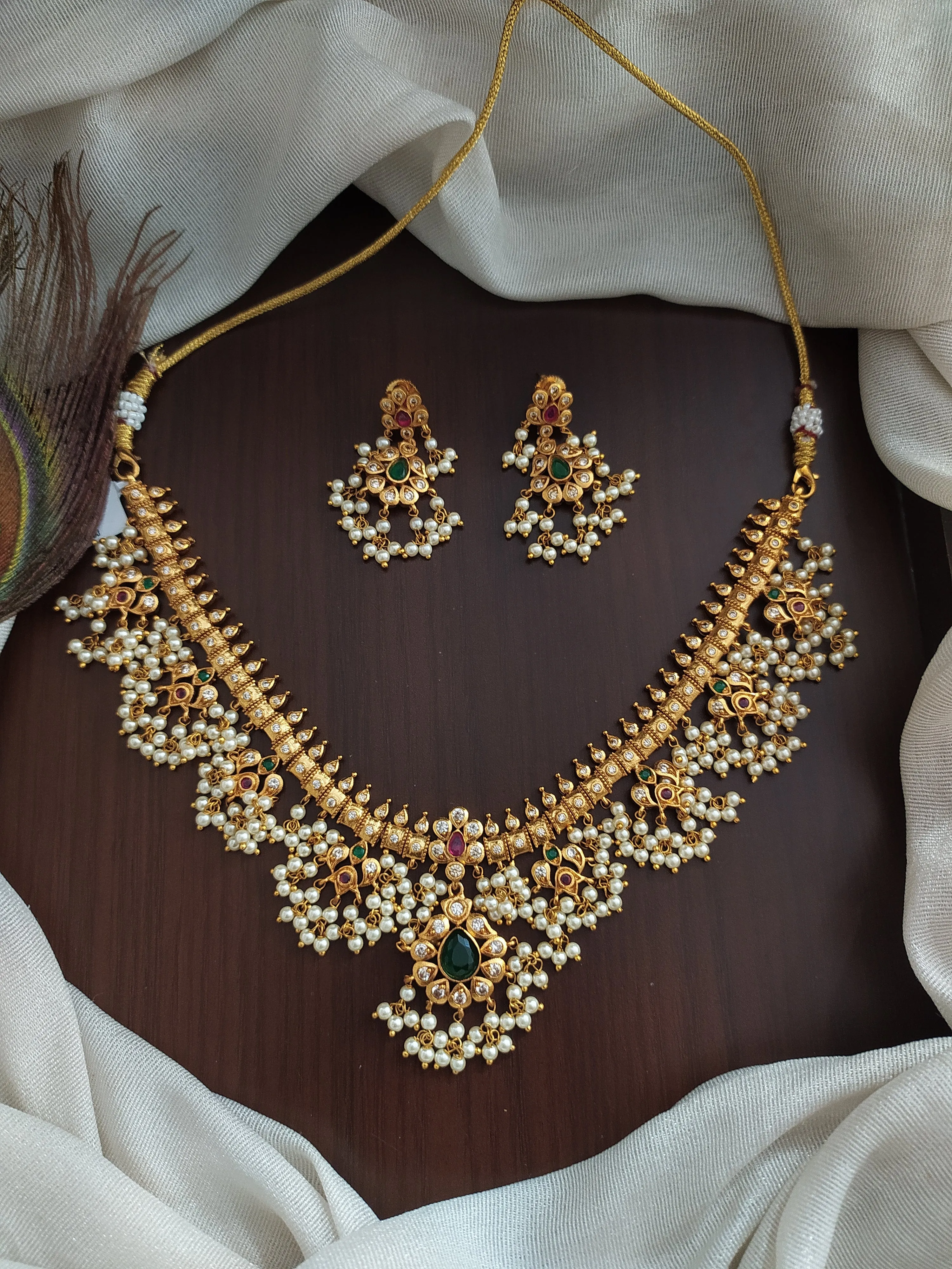 Antique Guttapusalu Necklace Set