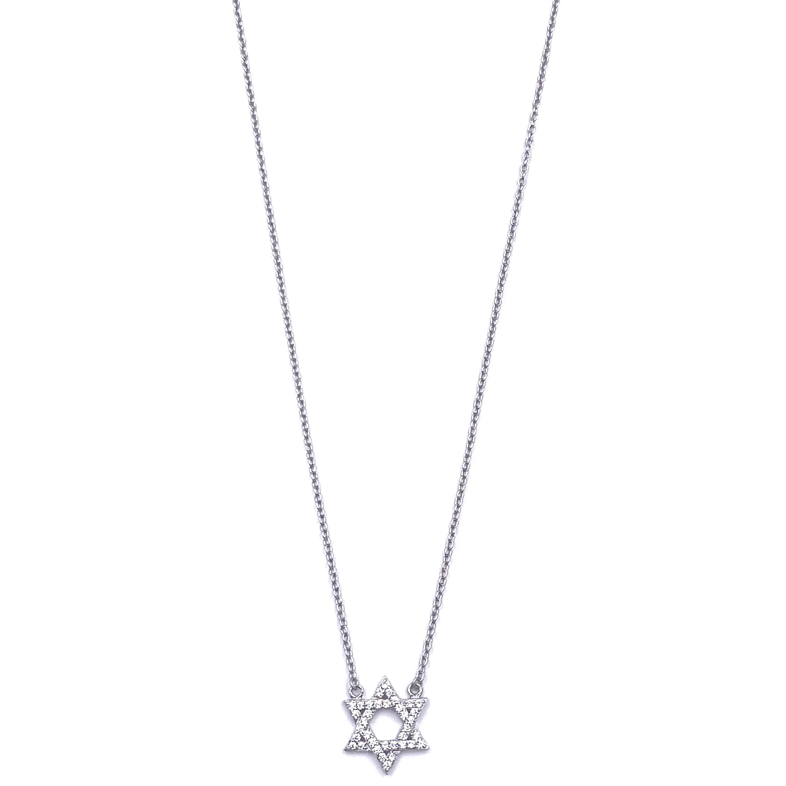 Ashley Gold Sterling Silver CZ Star Necklace