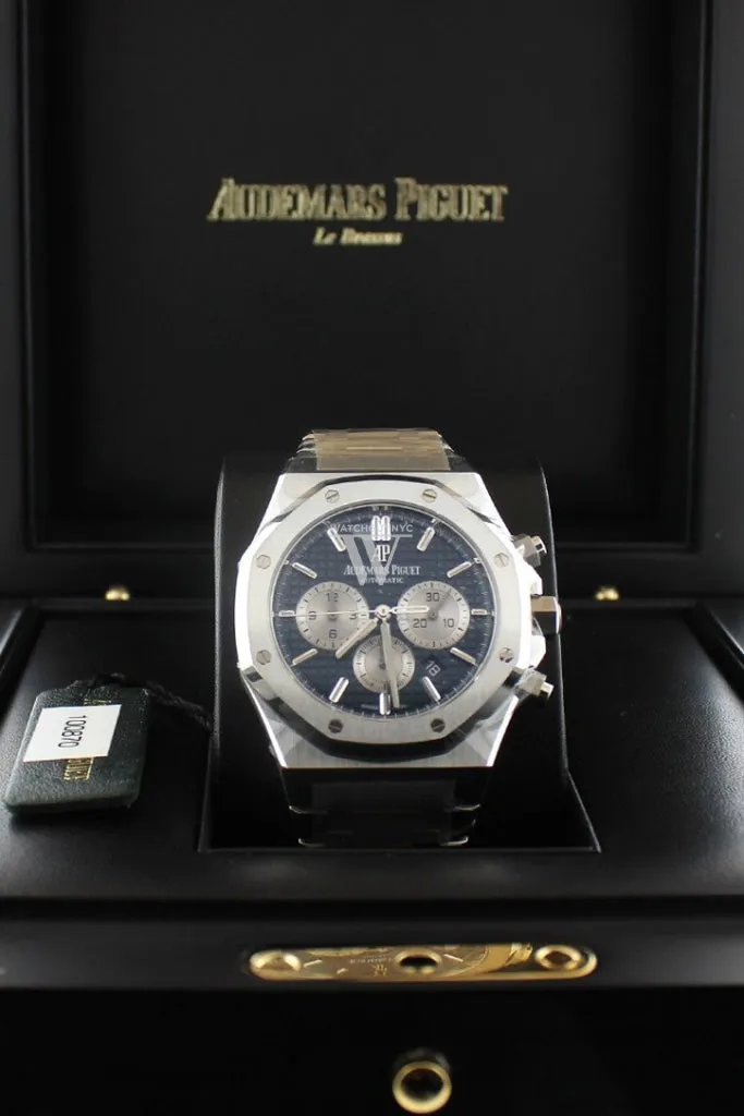 Audemars Piguet Royal Oak 41 Chronograph 41mm Blue Dial Stainless Steel Watch 263b31ST.OO.1220ST.01  DCM