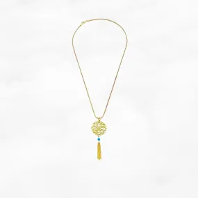 Auspicious Origin Medium Tassel Necklace Gold