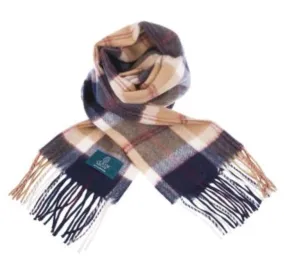 Bannockbane Navy Modern Lambswool Scarf