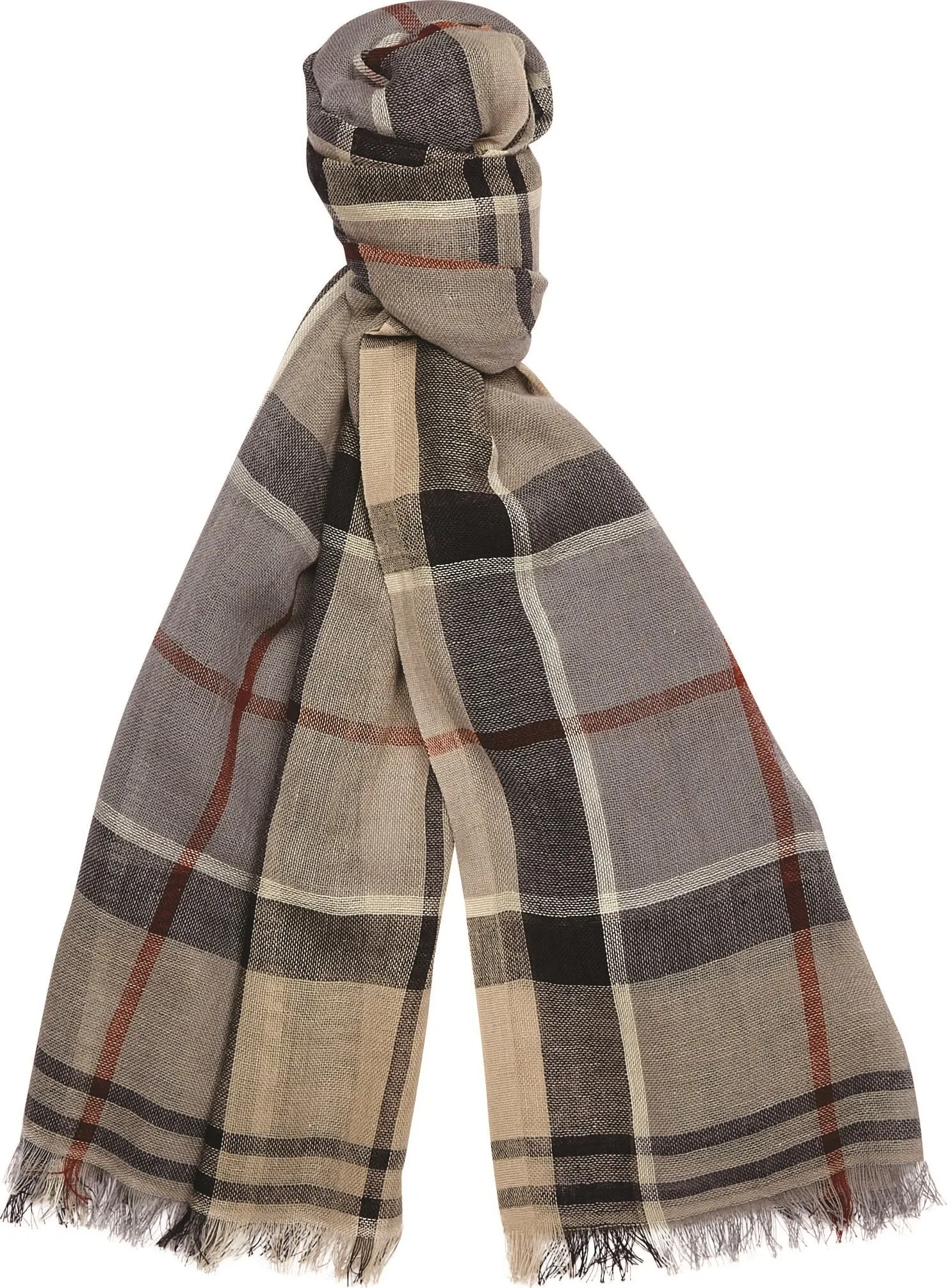 Barbour Women&#x27;s Welton Tartan Scarf Stone Dress Tartan | Buy Barbour Women&#x27;s Welton Tartan Scarf Stone Dress Tartan here | Outnorth