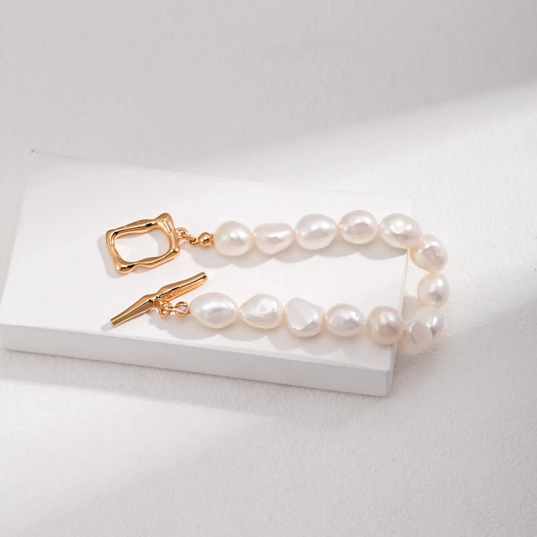 Baroque Pearl OT Buckle Bracelet