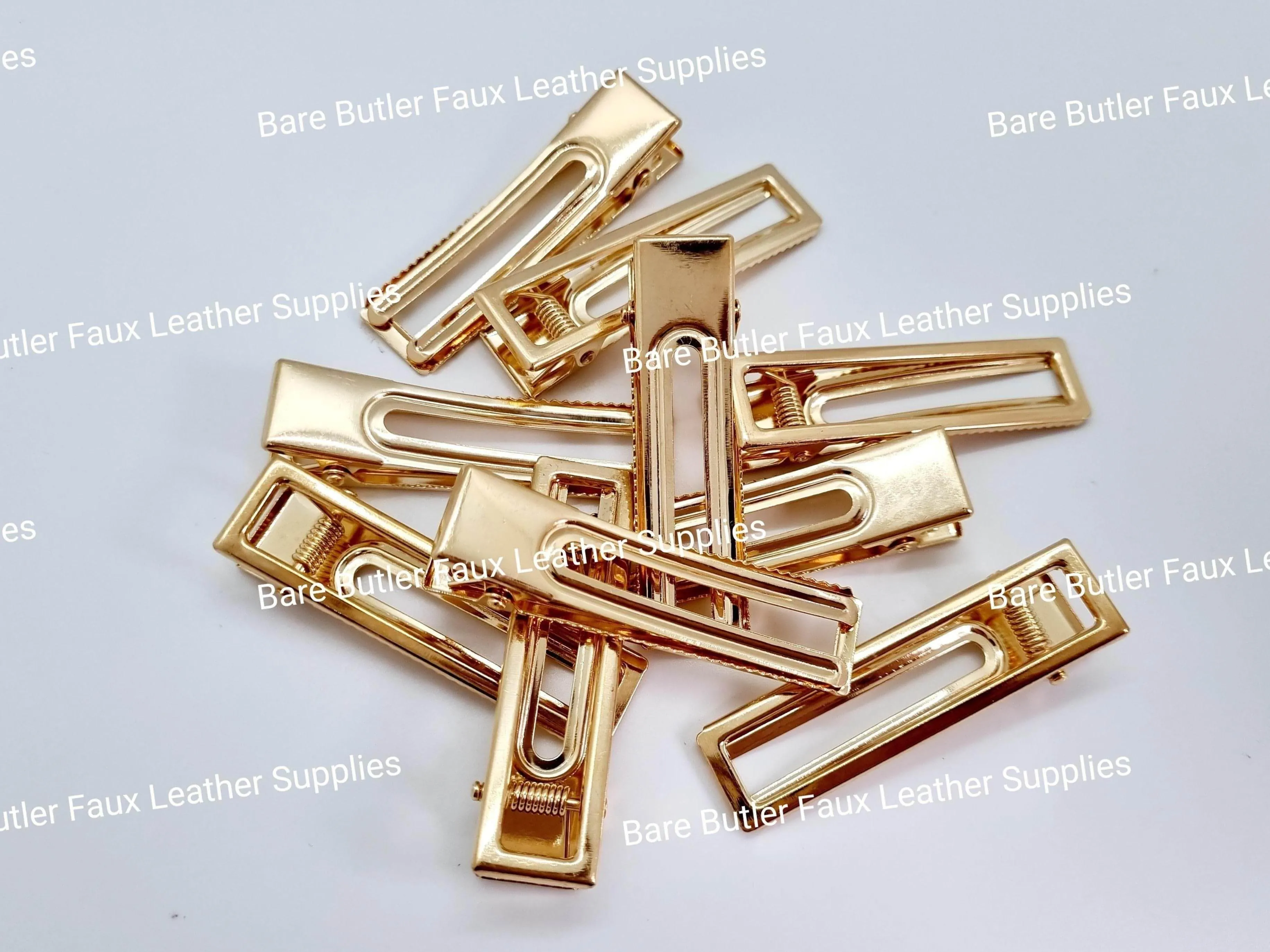 Barrette Clips Rectangular 10 Pack