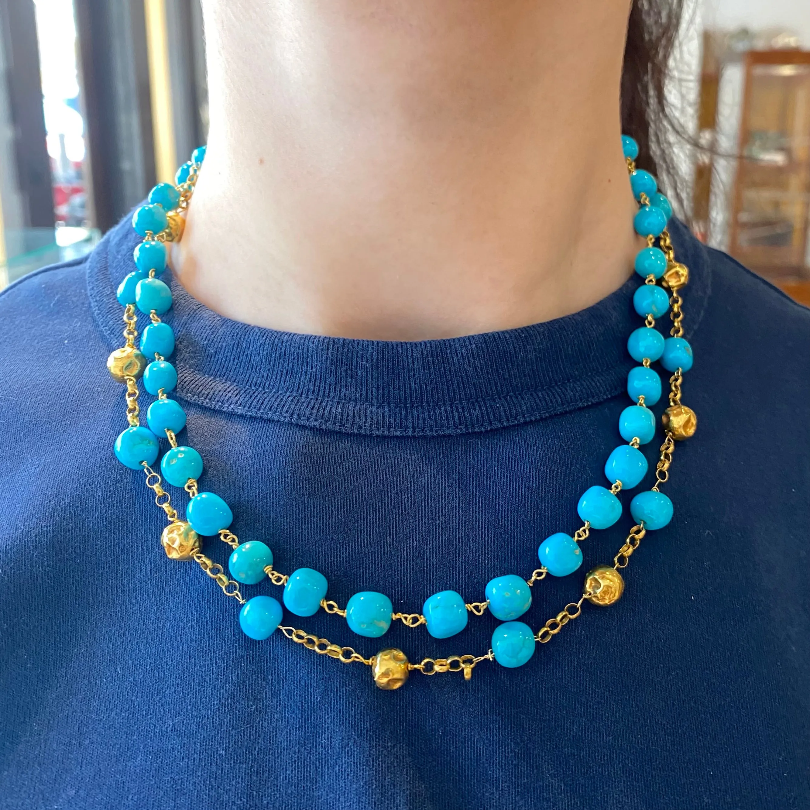 Beaded Turquoise Necklace