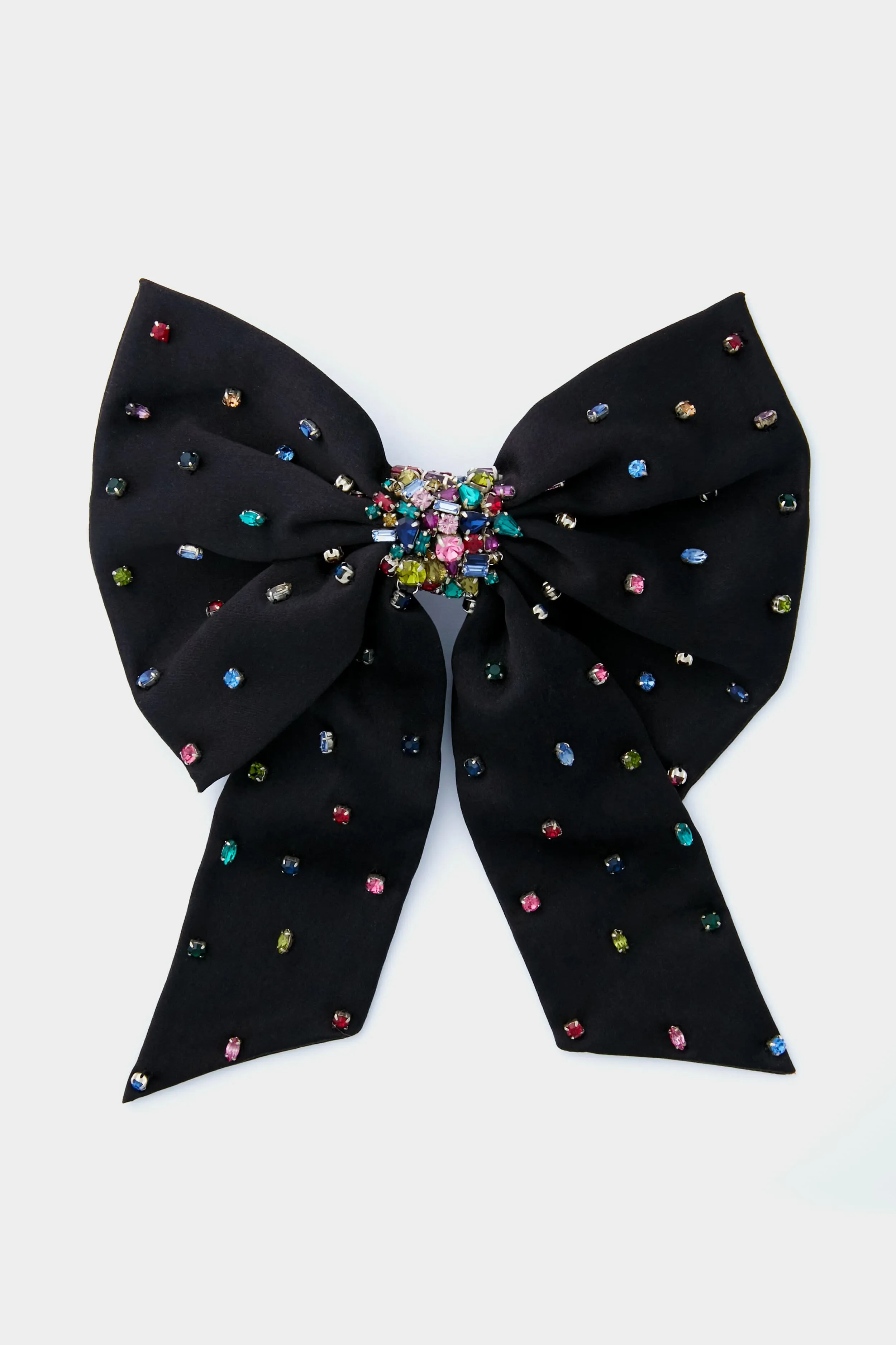 Black Grace Crystal Bow Hairclip