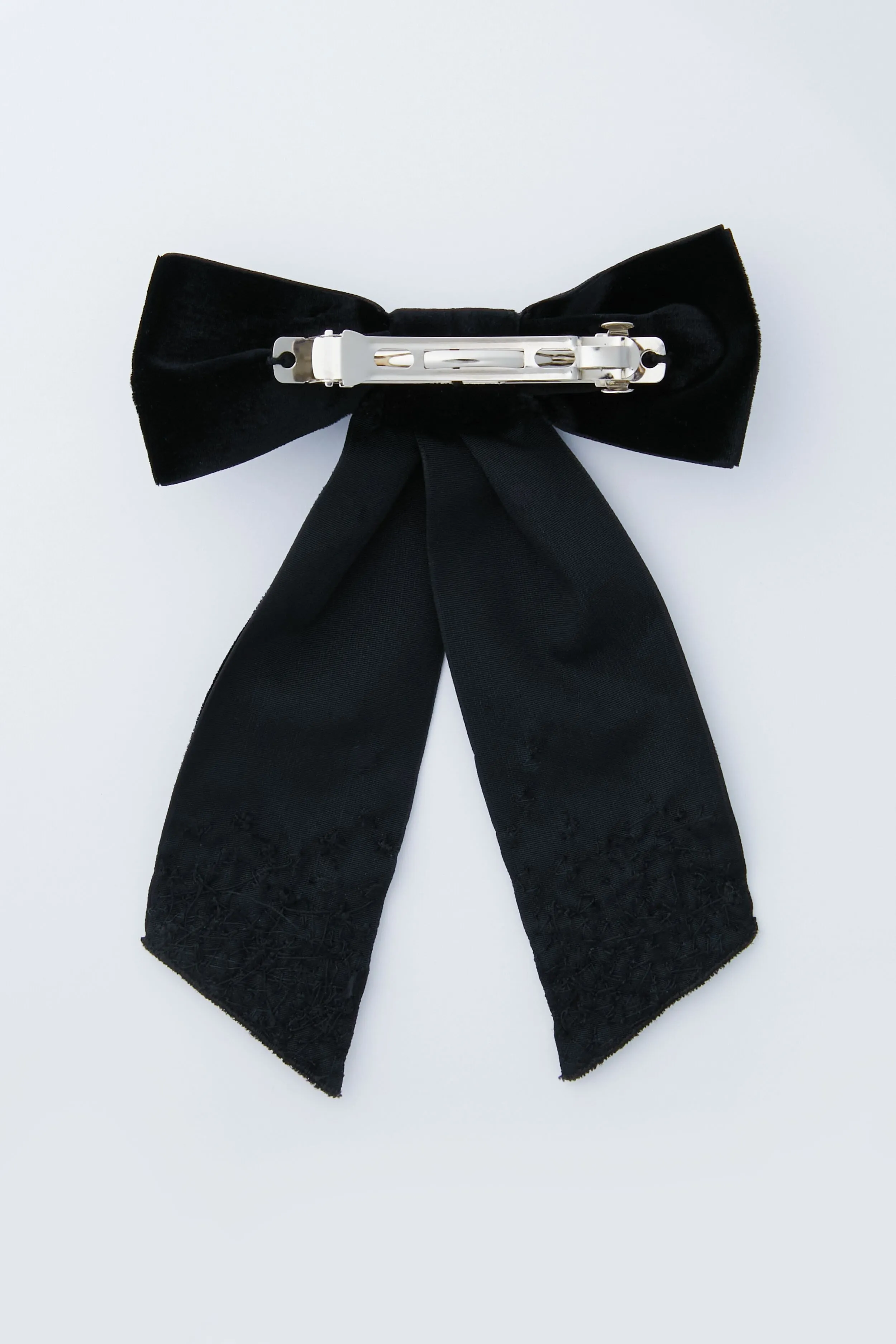 Black Matilee Velvet Bow