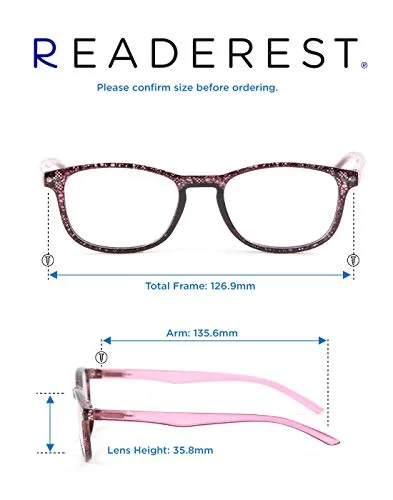 Blue-Light-Blocking-Reading-Glasses-Pink-1-25-Magnification-Computer-Glasses