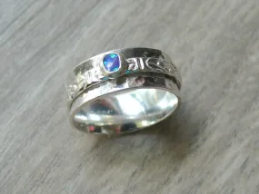 Blue Opal Spinning Ring