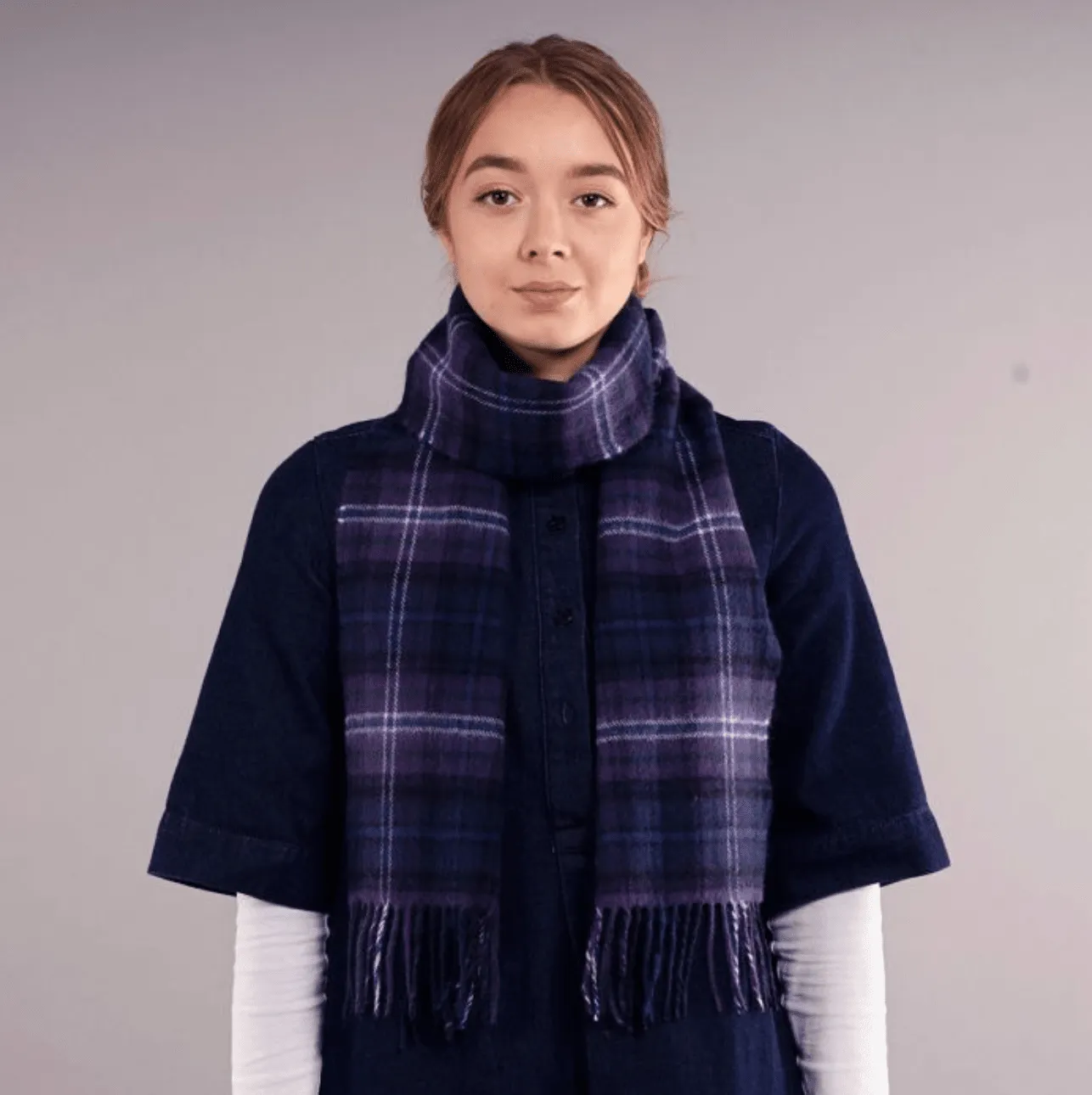 Bowhill Scotland Forever Modern Lambswool Scarf | Wool Scarf Pre order