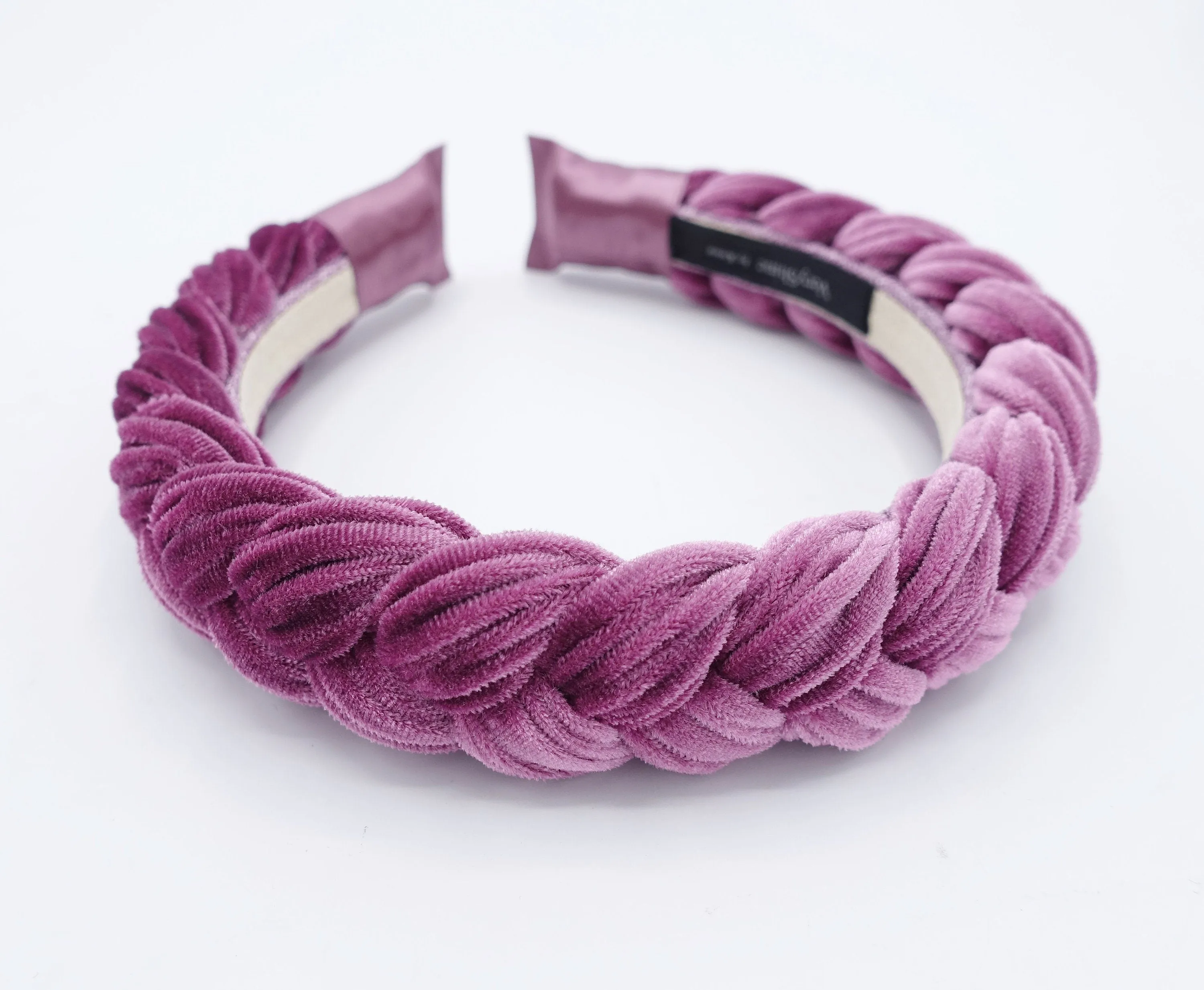 Brooklyn braided velvet headband stylish chunky fashionable hairband for women