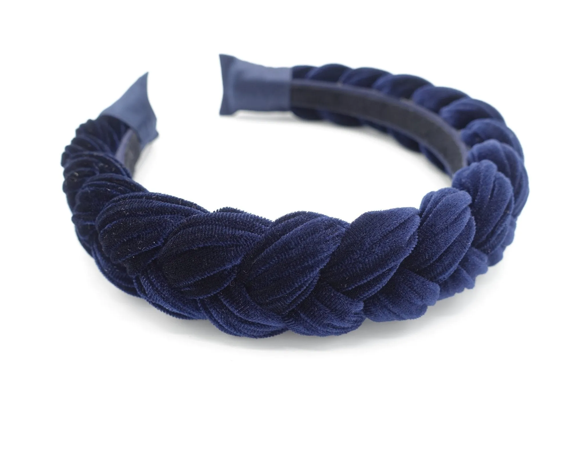 Brooklyn velvet braided headband women hair accessory