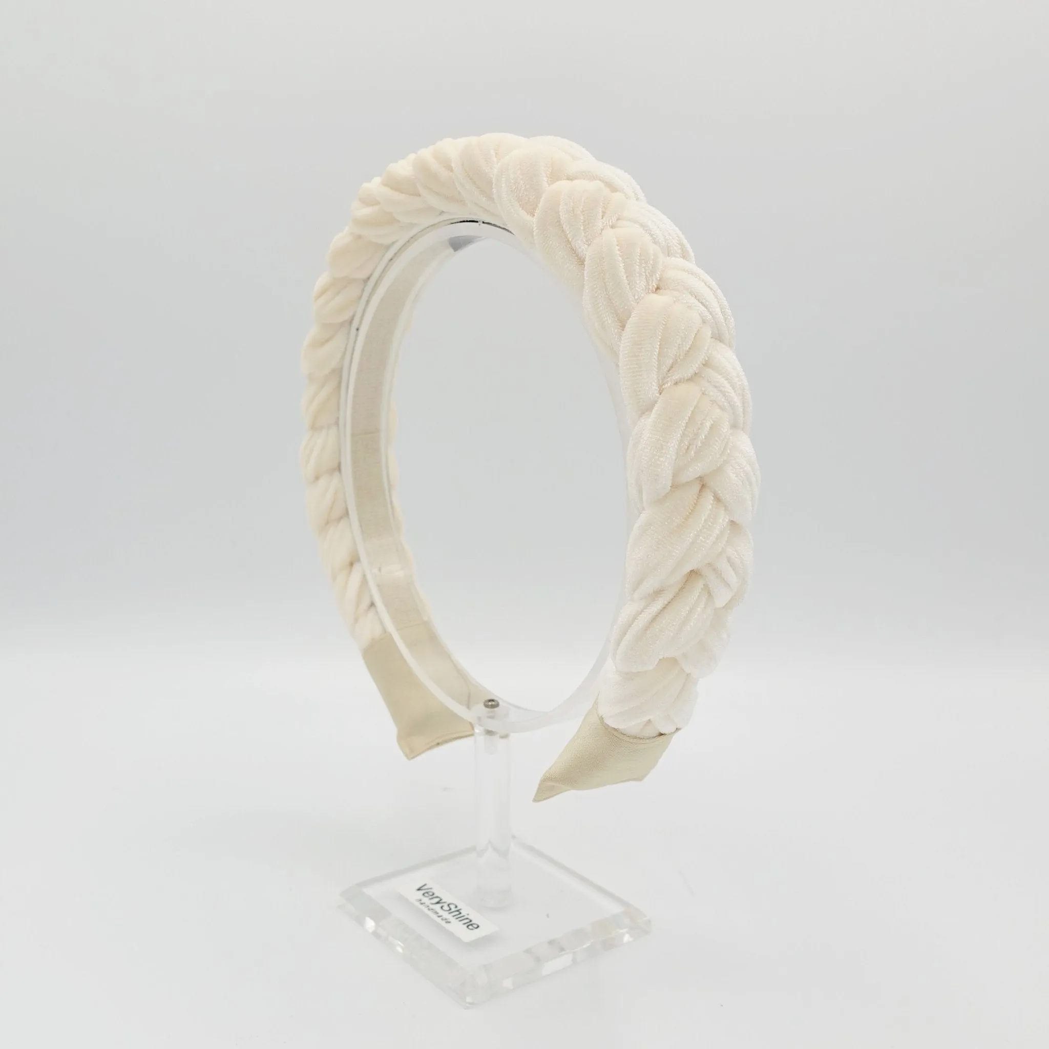 Brooklyn velvet braided headband women hair accessory