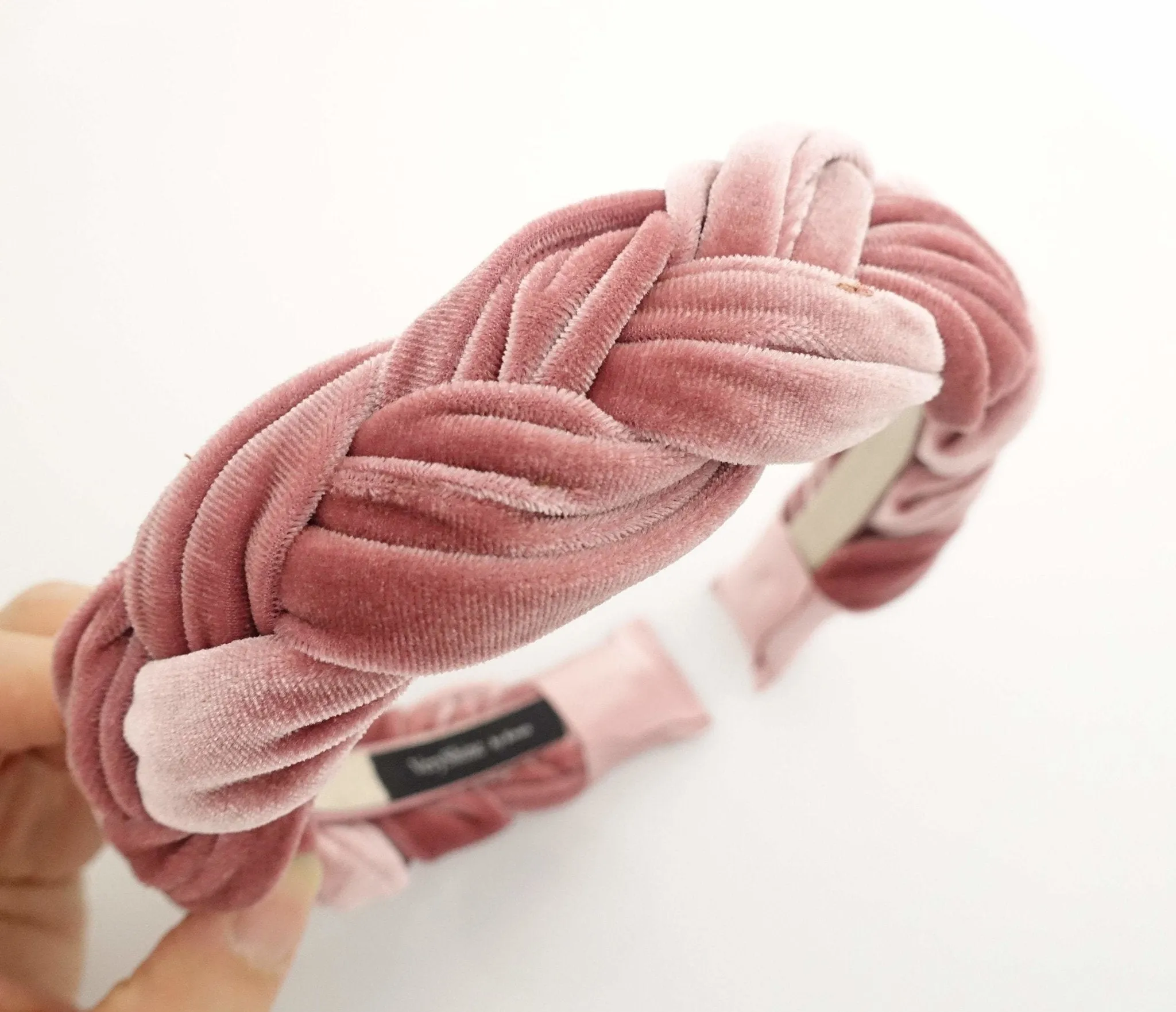 Brooklyn velvet braided headband women hair accessory