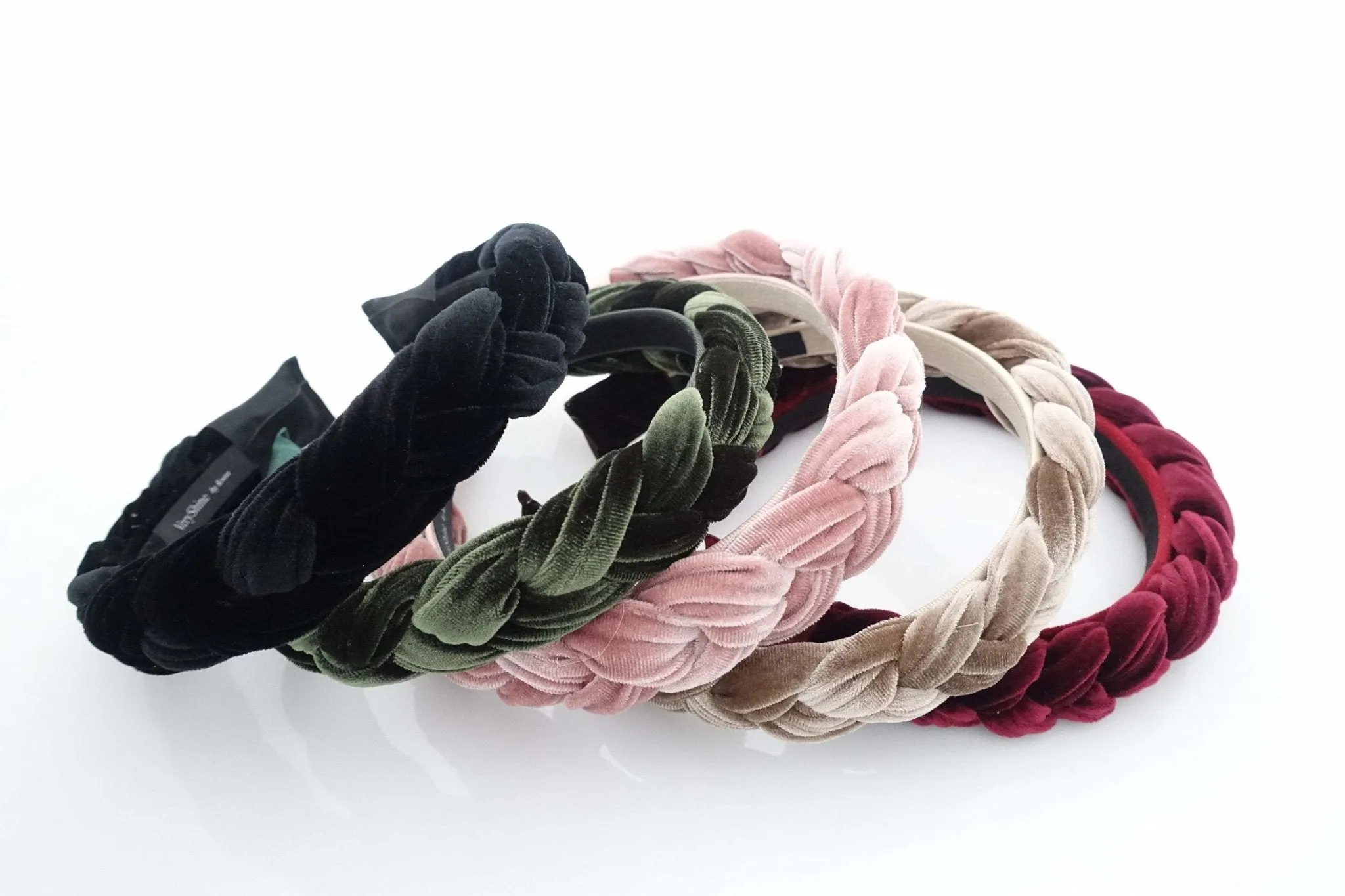 Brooklyn velvet braided headband women hair accessory