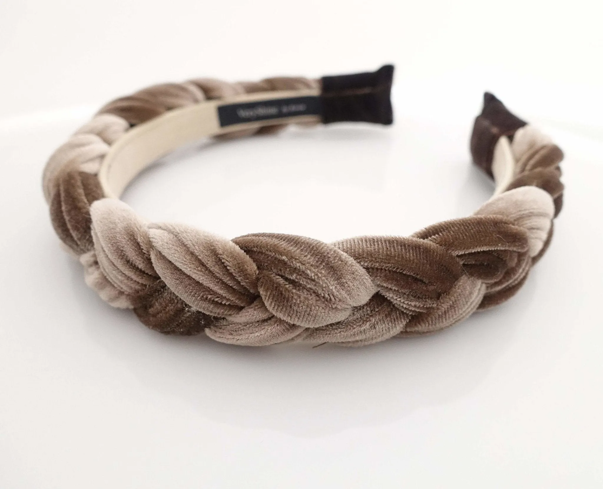 Brooklyn velvet braided headband women hair accessory