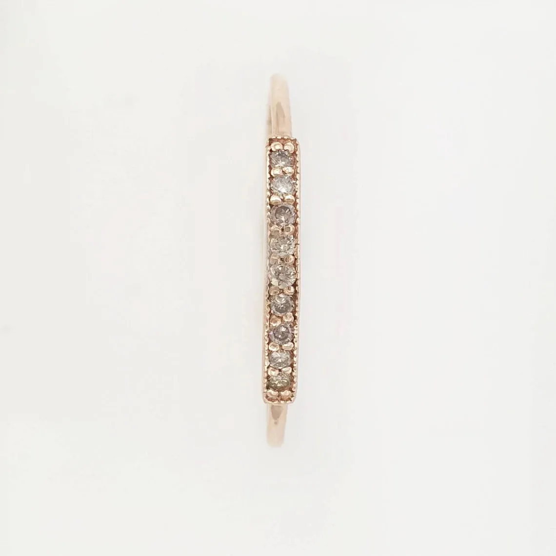 Brown Diamond Bar Ring