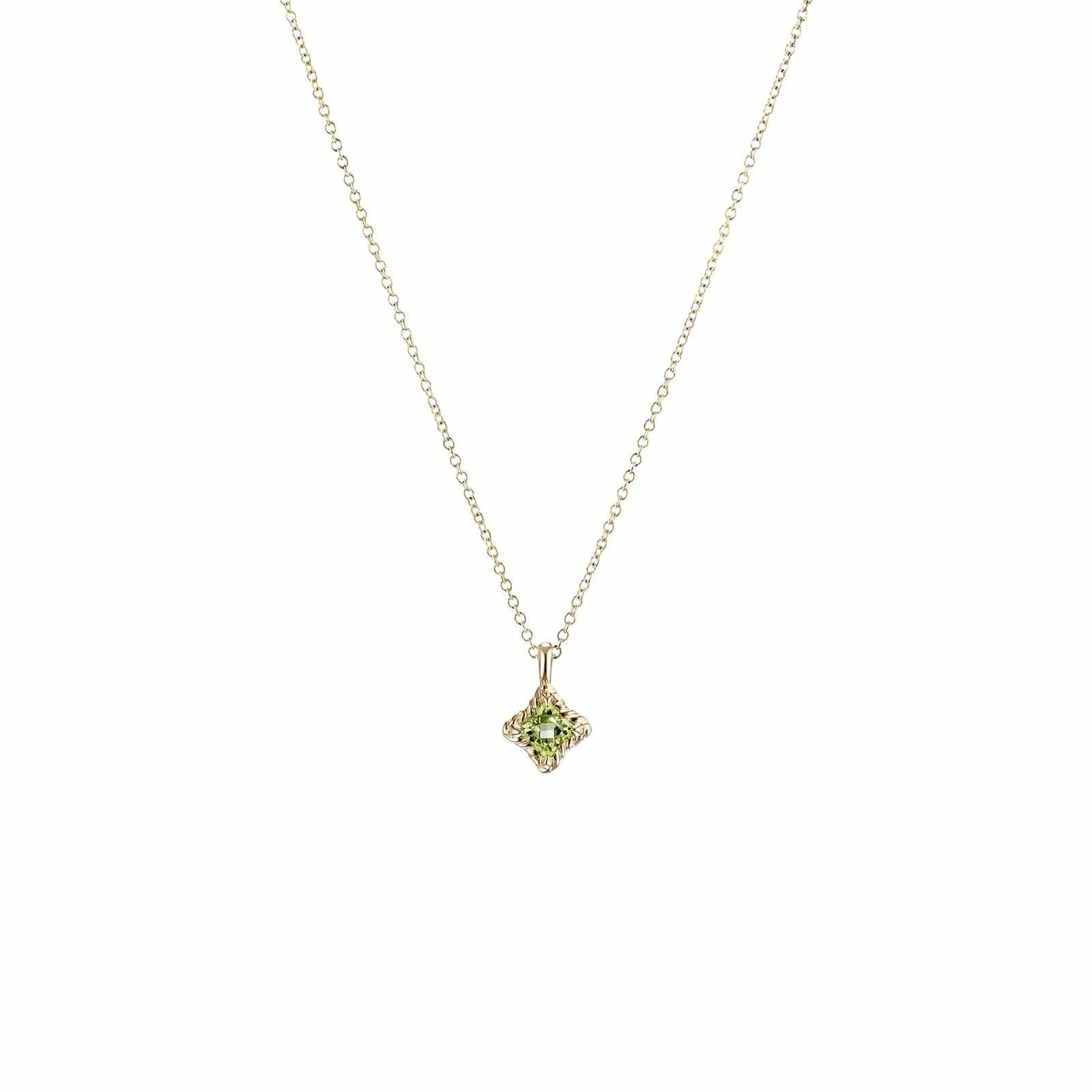 Cable Collectibles Kids Quad Necklace in Peridot