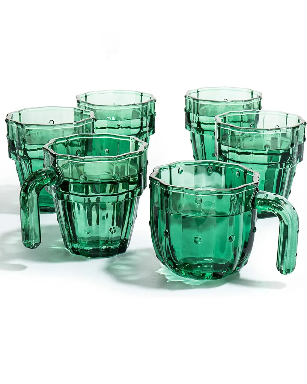 Cactus Stackable Glasses - Set of 6