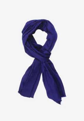 Cashmere Solid Navy Scarf