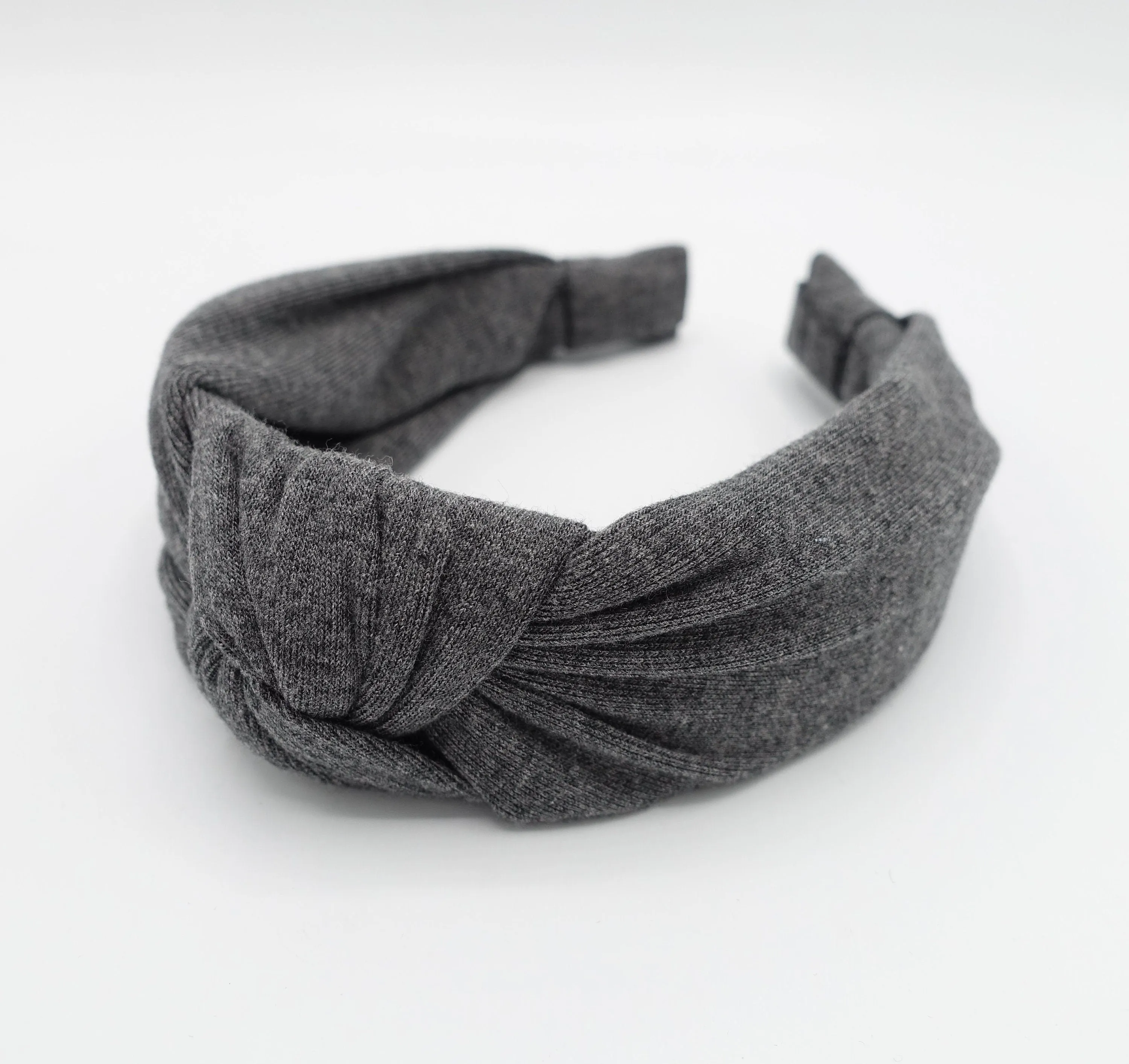 casual cotton top knot headband basic hairband for women