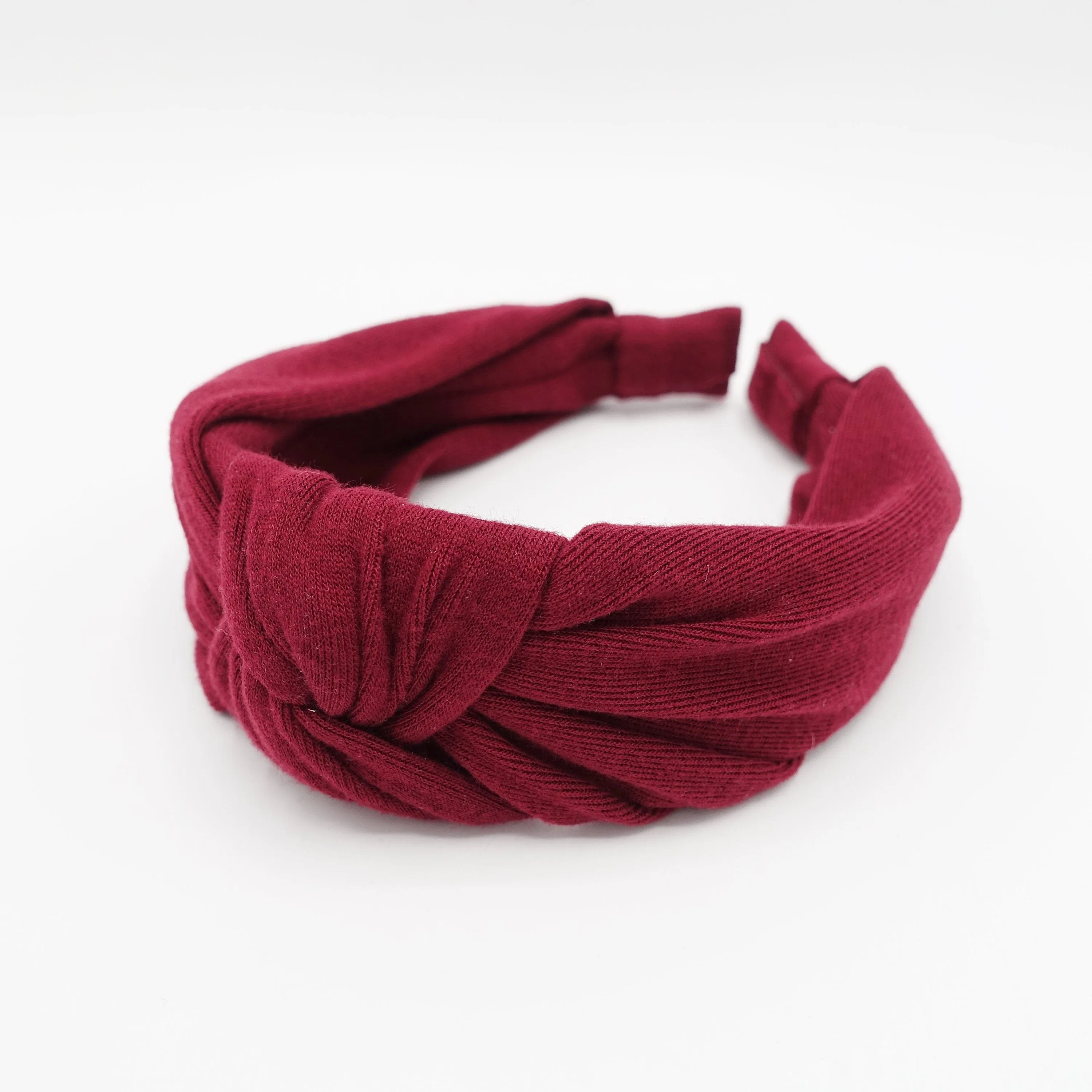 casual cotton top knot headband basic hairband for women