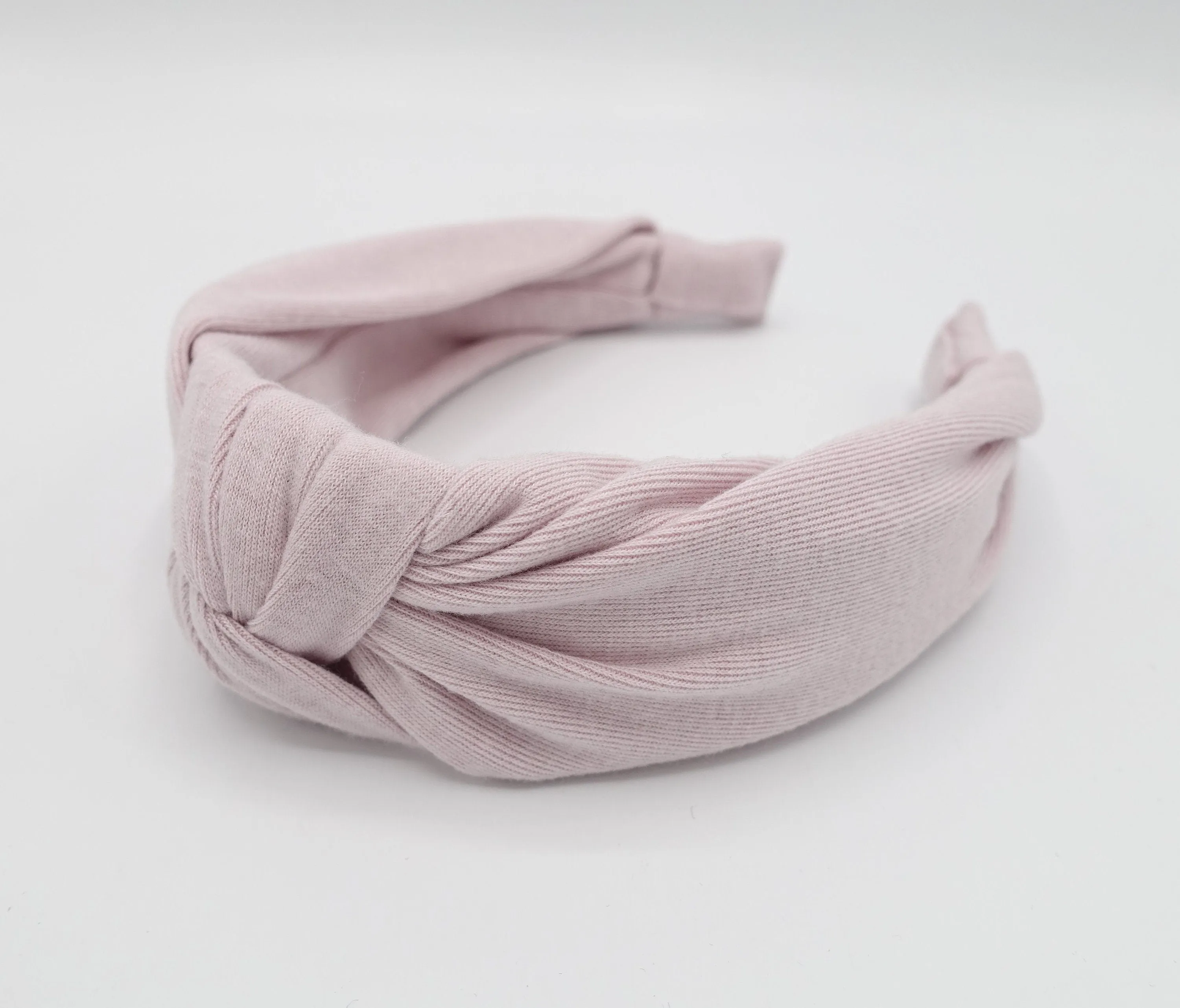 casual cotton top knot headband basic hairband for women