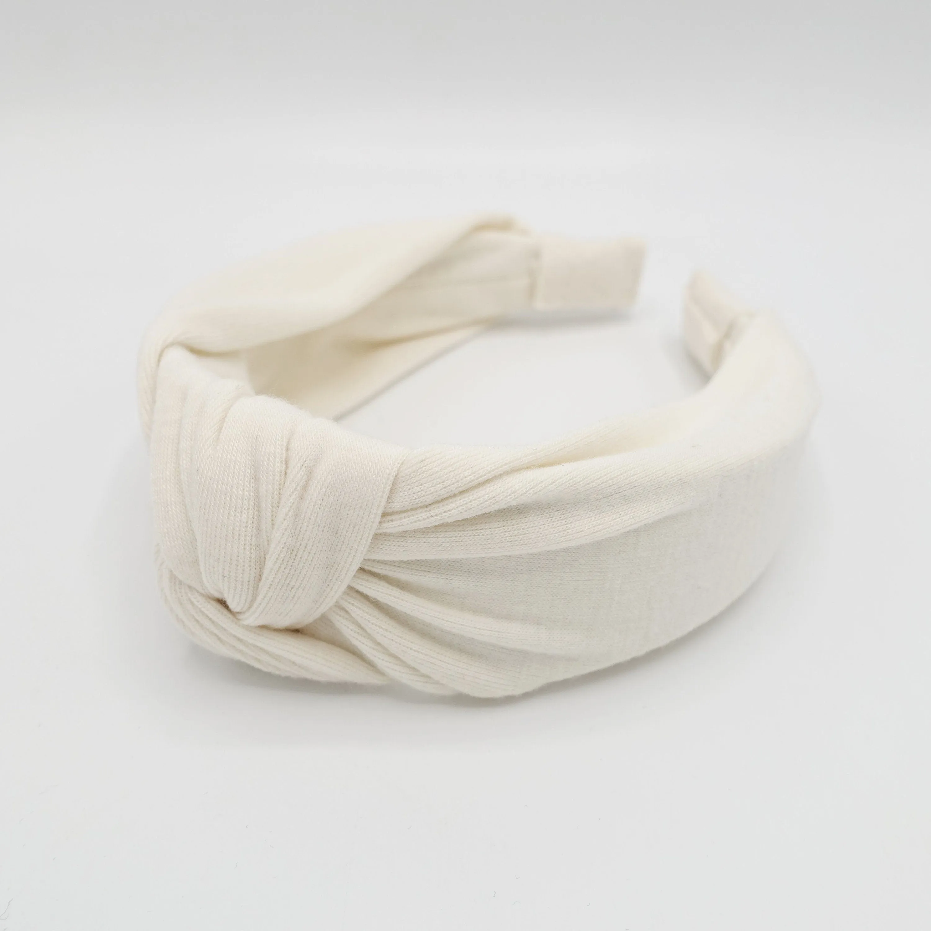 casual cotton top knot headband basic hairband for women