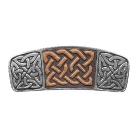 Celtic Knot Leather Barrette