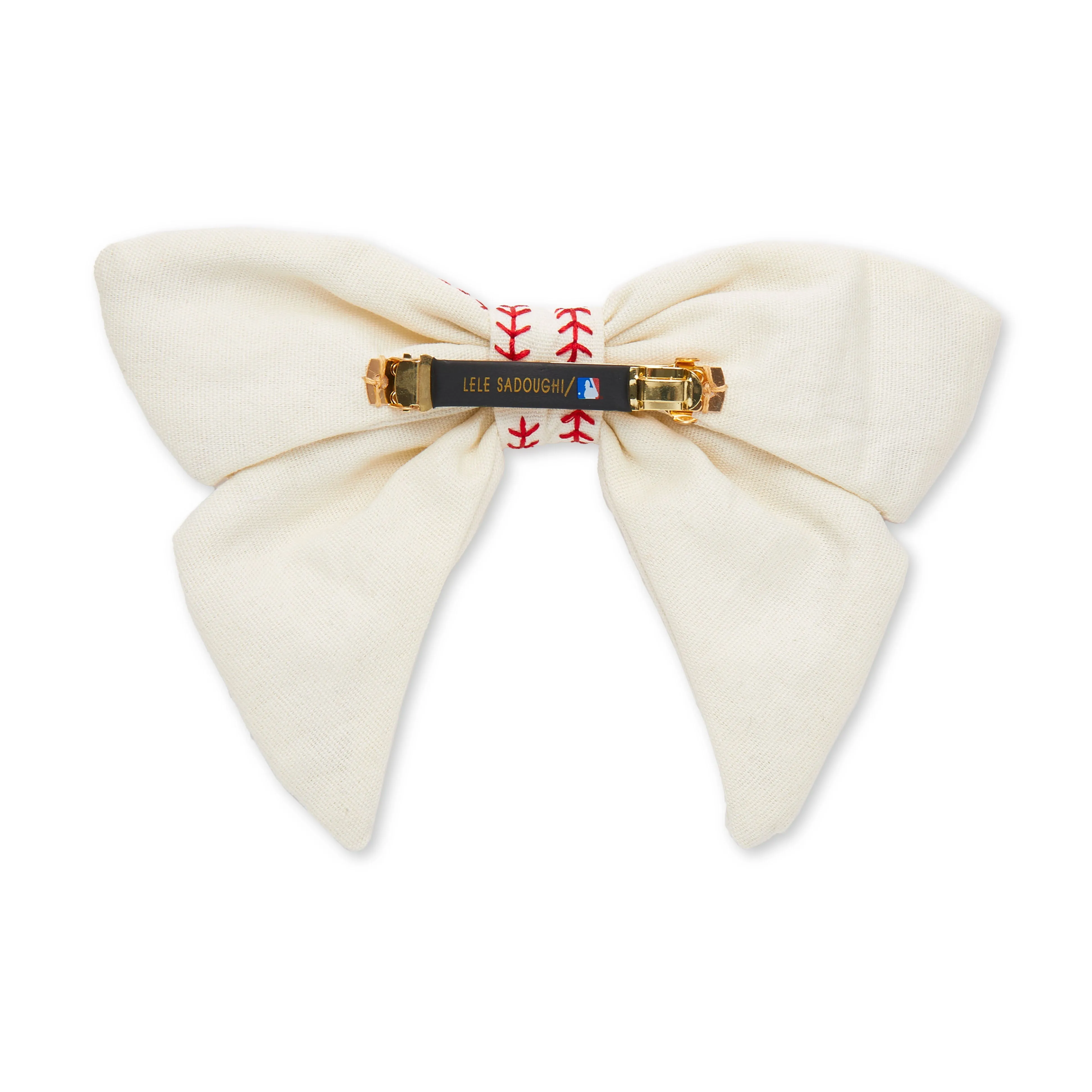 CHICAGO CUBS LELE SADOUGHI / MLB IVORY BOW BARRETTE