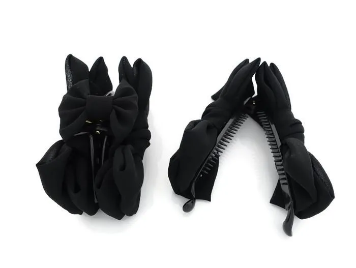 Chiffon Black hair Bow Series Bow claw,Bow barrette,Bow banana clip