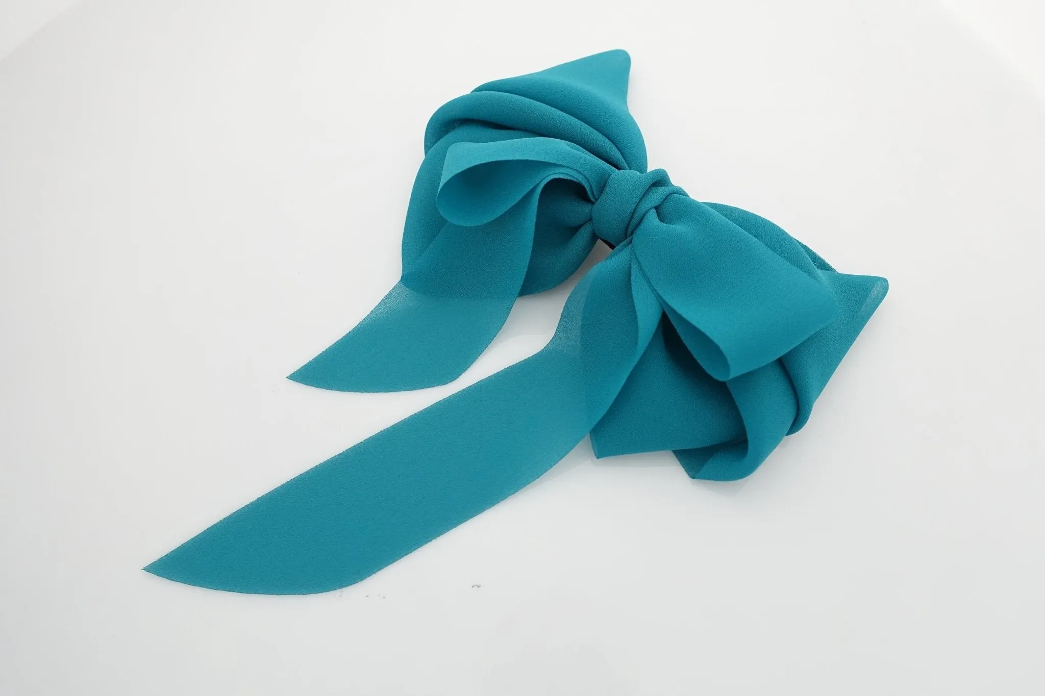 chiffon hair bow wing stacked style solid color VeryShine hair accessories for women