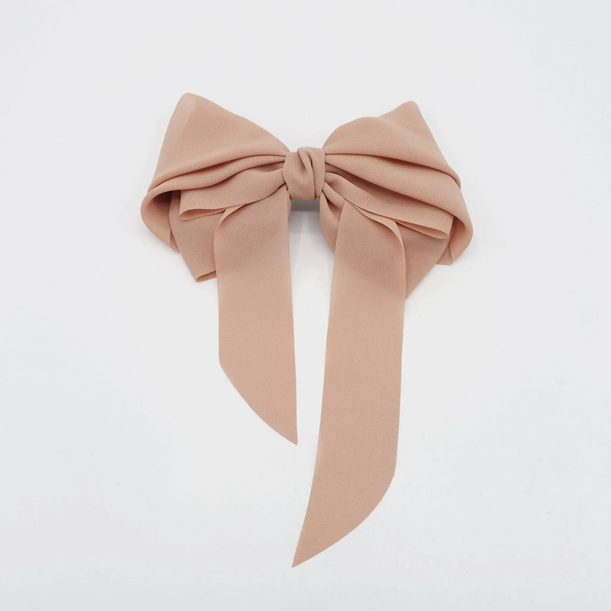 chiffon hair bow wing stacked style solid color VeryShine hair accessories for women