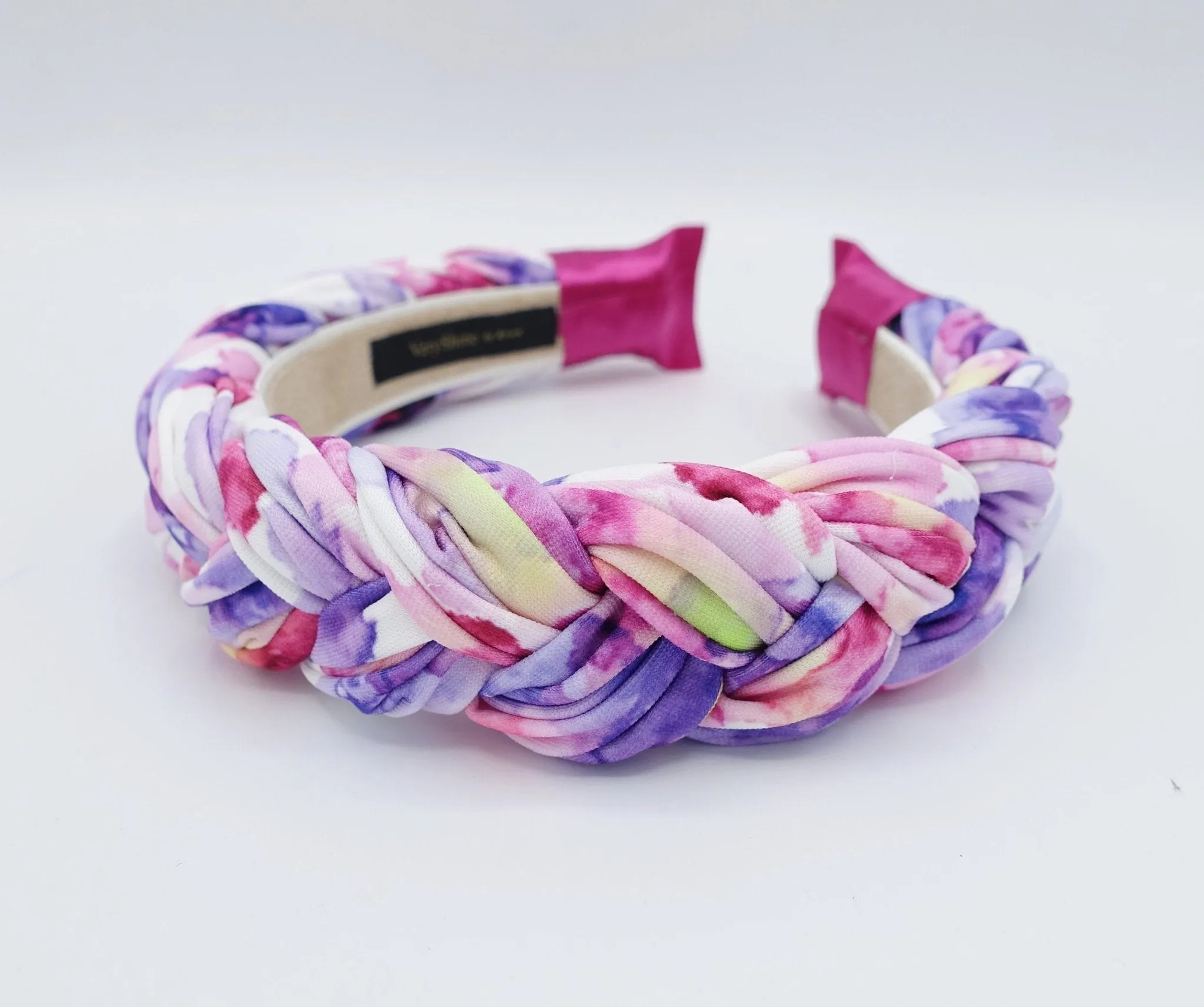 color gradation braided fashion tie dye headband woman stylish hairband hair accessory