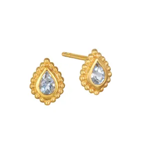 Commune with Love Blue Topaz Stud Earring