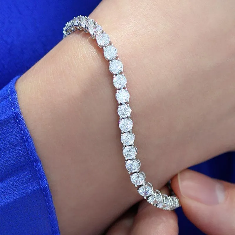 Copy of Hailey Round Prong Tennis Bracelet