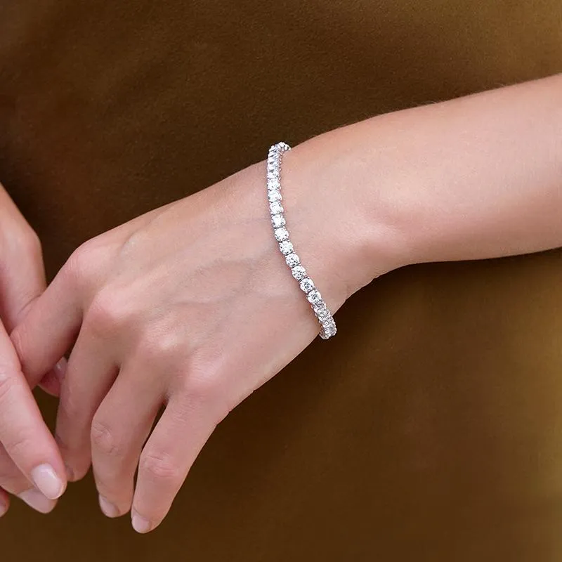 Copy of Hailey Round Prong Tennis Bracelet