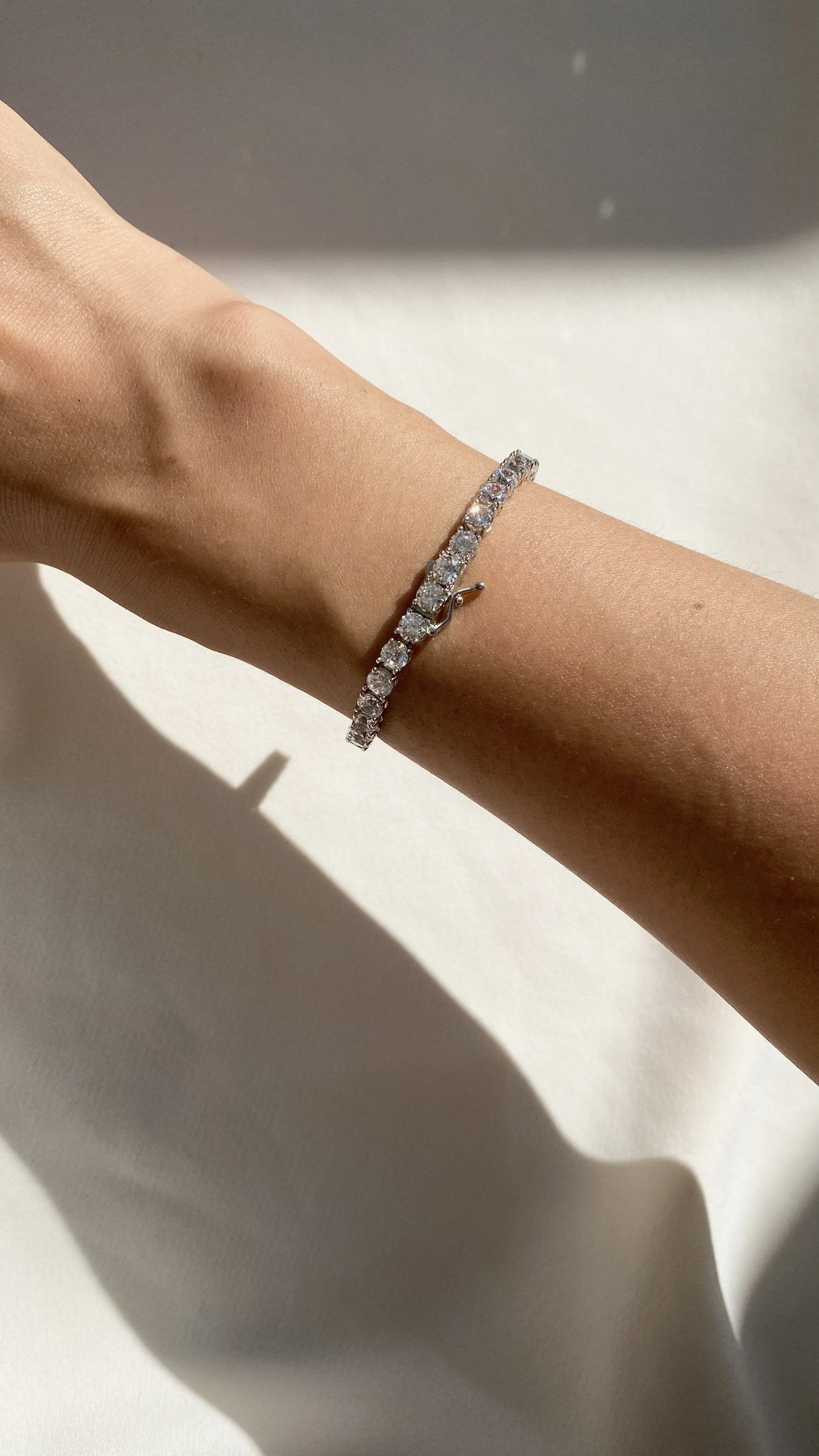 Copy of Hailey Round Prong Tennis Bracelet