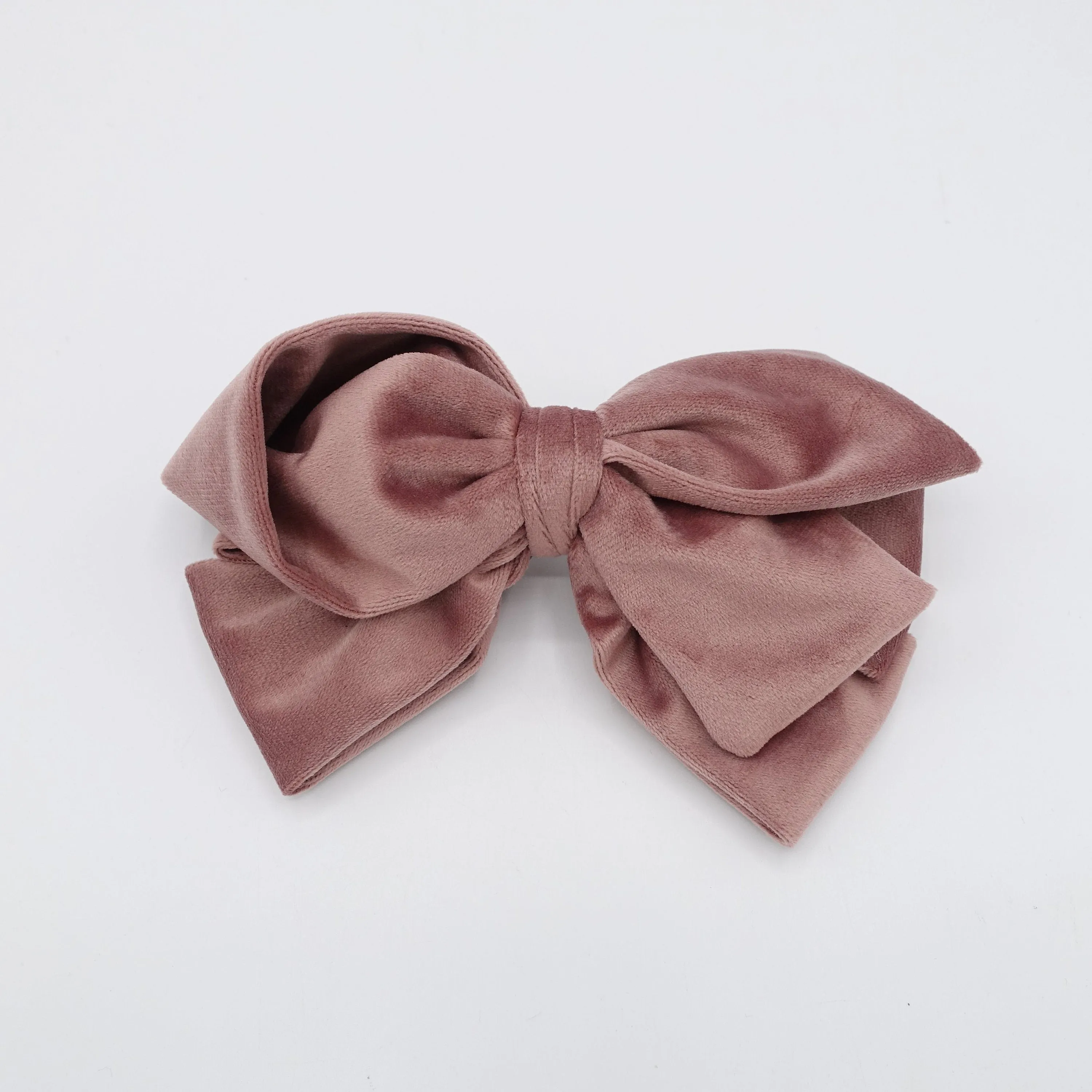 cotton velvet hair bow asymmetric style pattern women hair accessory