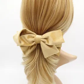 cotton velvet hair bow asymmetric style pattern women hair accessory