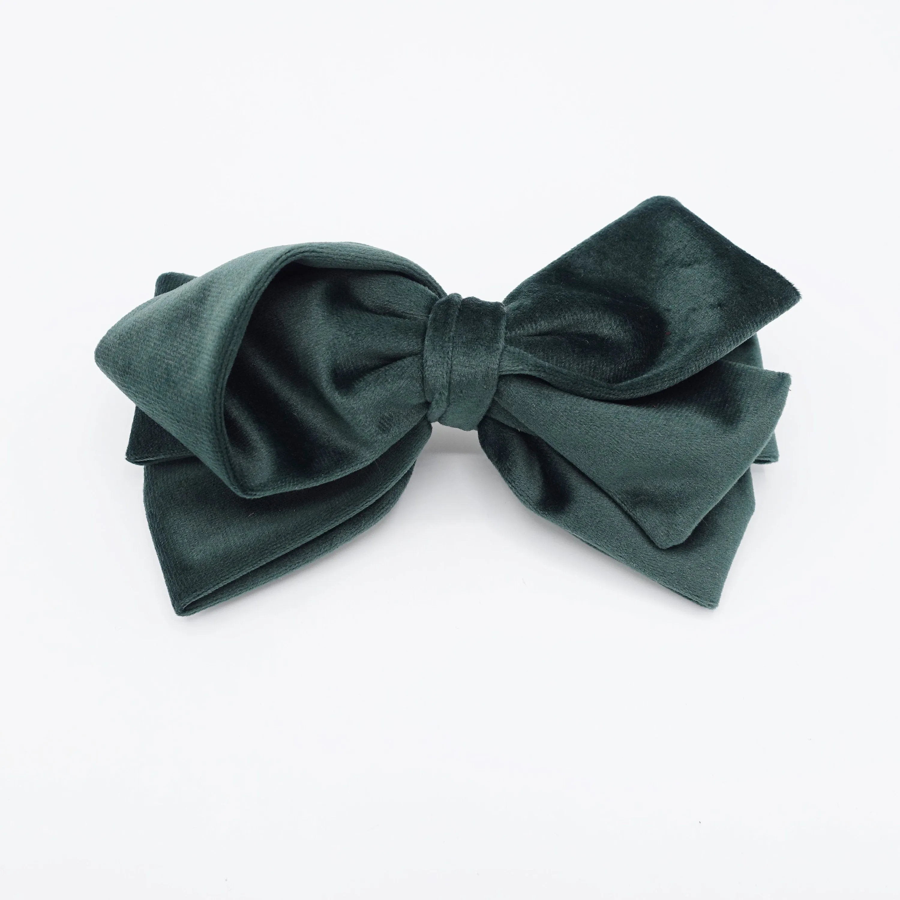 cotton velvet hair bow asymmetric style pattern women hair accessory